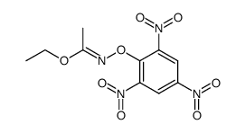 ethyl N-(2,4,6-trinitrophenoxy)acetimidate结构式