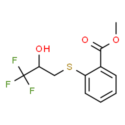 METHYL 2-[(3,3,3-TRIFLUORO-2-HYDROXYPROPYL)SULFANYL]BENZENECARBOXYLATE Structure