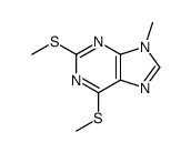 9-methyl-2,6-bis(methylsulfanyl)purine Structure