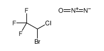 2-bromo-2-chloro-1,1,1-trifluoroethane,nitrous oxide结构式