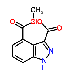 1H-吲唑-3,4-二羧酸-4-甲酯结构式