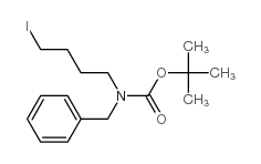tert-Butyl benzyl(4-iodobutyl)carbamate结构式