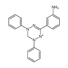 6-(m-Aminophenyl)-2,4-diphenyl-1,2,3,4-tetrahydro-1,2,4,5-tetrazin-1-yl结构式