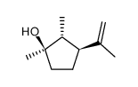 1,2-dimethyl-3-prop-1-en-2-yl-cyclopentan-1-ol structure