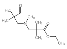 ethyl 3-[(2,2-dimethyl-3-oxo-propyl)-methyl-amino]-2,2-dimethyl-propanoate结构式