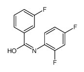 N-(2,4-Difluorophenyl)-3-fluorobenzamide结构式