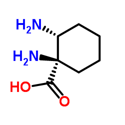 (1R,2R)-1,2-Diaminocyclohexanecarboxylic acid结构式