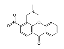 4-[(dimethylamino)methyl]-3-nitroxanthen-9-one结构式