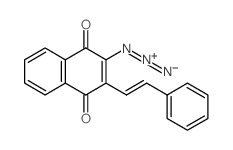 [1,4-dioxo-3-[(E)-2-phenylethenyl]naphthalen-2-yl]imino-imino-azanium结构式