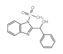 (1-methylsulfonylbenzoimidazol-2-yl)-phenyl-methanol structure