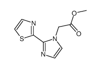 (2-thiazol-2-yl-imidazol-1-yl)-acetic acid methyl ester结构式