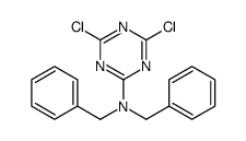 N,N-dibenzyl-4,6-dichloro-1,3,5-triazin-2-amine结构式