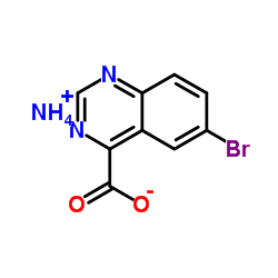 Ammonium 6-bromo-4-quinazolinecarboxylate structure