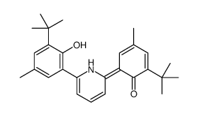 2-tert-butyl-6-[6-(3-tert-butyl-2-hydroxy-5-methylphenyl)-1H-pyridin-2-ylidene]-4-methylcyclohexa-2,4-dien-1-one结构式