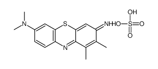 (7-amino-8,9-dimethylphenothiazin-3-ylidene)-dimethylazanium,hydrogen sulfate结构式