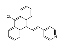 4-[2-(10-chloroanthracen-9-yl)ethenyl]pyridine Structure