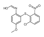 N-[2-(2-chloro-6-nitrophenyl)sulfanyl-4-methoxyphenyl]formamide结构式