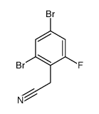 2,4-Dibromo-6-fluorophenylacetonitrile结构式