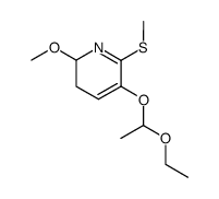 5-(1-ethoxyethoxy)-2-methoxy-6-methylsulfanyl-2,3-dihydro-pyridine结构式