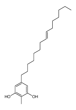 2-methyl-5-pentadec-8-enylbenzene-1,3-diol Structure