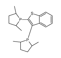 2,3-bis[(2R,5R)-2,5-dimethylphospholan-1-yl]-1-benzothiophene结构式