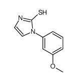 1-(3-甲氧基苯基)-1H-咪唑-2-硫醇结构式