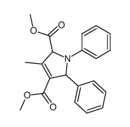 3-methyl-1,5-diphenyl-2,5-dihydro-pyrrole-2,4-dicarboxylic acid dimethyl ester结构式