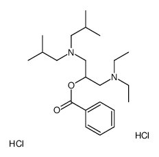 [1-[bis(2-methylpropyl)amino]-3-(diethylamino)propan-2-yl] benzoate,dihydrochloride结构式