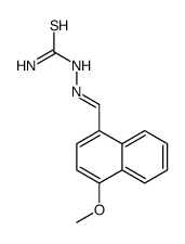 [(E)-(4-methoxynaphthalen-1-yl)methylideneamino]thiourea结构式