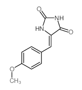 2,4-Imidazolidinedione,5-[(4-methoxyphenyl)methylene]-结构式