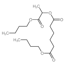 1-butoxycarbonylethyl butyl hexanedioate结构式