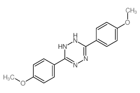 1,2,4,5-Tetrazine,1,4-dihydro-3,6-bis(4-methoxyphenyl)- Structure