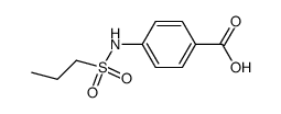 4-(propane-1-sulfonylamino)-benzoic acid structure