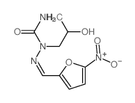 Hydrazinecarboxamide,1-(2-hydroxypropyl)-2-[(5-nitro-2-furanyl)methylene]- structure