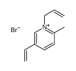 5-ethenyl-2-methyl-1-prop-2-enylpyridin-1-ium,bromide Structure