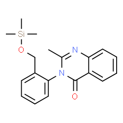 2-Methyl-3-[2-[[(trimethylsilyl)oxy]methyl]phenyl]quinazolin-4(3H)-one Structure