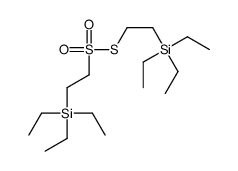 triethyl-[2-(2-triethylsilylethylsulfanylsulfonyl)ethyl]silane Structure