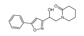 1-[2-hydroxy-2-(5-phenyl-1,2-oxazol-3-yl)ethyl]piperidin-2-one Structure