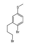 1-bromo-2-(3-bromopropyl)-4-methylsulfanylbenzene Structure