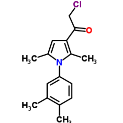 1-ETHANONE, 2-CHLORO-1-[1-(3,4-DIMETHYLPHENYL)-2,5-DIMETHYL-1H-PYRROL-3-YL]- Structure