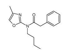 N-butyl-N-(4-methyl-1,3-oxazol-2-yl)-2-phenylacetamide结构式