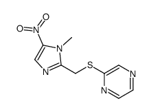 2-[(1-methyl-5-nitroimidazol-2-yl)methylsulfanyl]pyrazine结构式