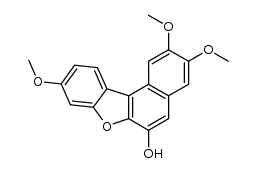 2,3,9-trimethoxy-benzo[b]naphtho[1,2-d]furan-6-ol Structure