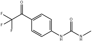 N-Methyl-N'-[4-(trifluoroacetyl)phenyl]urea Structure