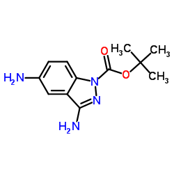 tert-butyl 3,5-diamino-1H-indazole-1-carboxylate picture