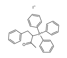 (3-oxo-1-phenylbutan-2-yl)triphenylphosphonium iodide Structure