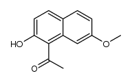 1-acetyl-2-hydroxy-7-methoxynaphthalene Structure