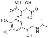 (±)-(isopropyl)(beta,3,4-trihydroxyphenethyl)ammonium [R-(R*,R*)]-hydrogen tartrate picture
