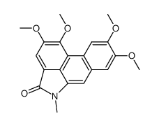 N-methyl-3,4,6,7-tetramethoxyaristolactam结构式