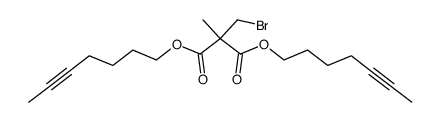 Bromomethyl(methyl)malonic acid di(5-heptynyl) ester picture